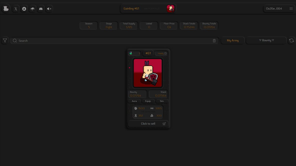 It was a tough battle, but number 61 made it through in the end.
<a href="/0xpumkie/">pumkie</a> , heartfelt congratulations - well deserved!

#winner #Web3Gaming