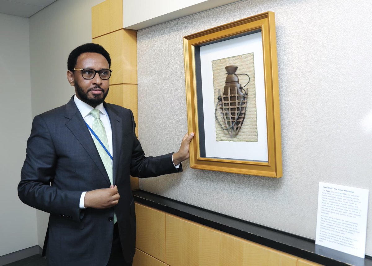 Bihi Egeh (@bihiegeh) on Twitter photo As a concluding act to the successful #SpringMeetings2025 in Washington, D.C. this week, I had the distinct honor of presenting a traditional artifact — a Haan from #Somalia — to the <a href="/WorldBank/">World Bank</a>. For the first time, a Somali artifact is now proudly displayed in the World Bank As a concluding act to the successful #SpringMeetings2025 in Washington, D.C. this week, I had the distinct honor of presenting a traditional artifact — a Haan from #Somalia — to the <a href="/WorldBank/">World Bank</a>. For the first time, a Somali artifact is now proudly displayed in the World Bank