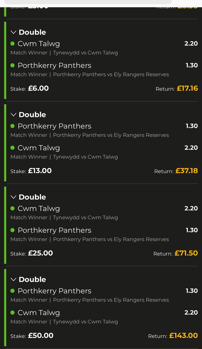 Richie_Roc's tweet image. Limited stakes but another grassroots double winner in the @VoGAFL cup finals this weekend. Congratulations Porthkerry Panthers and Cwm Talwg on your cup wins lads 👏🏻🏆 #GamblingTwitter #SupportLocalLeagues #grassrootsfootball