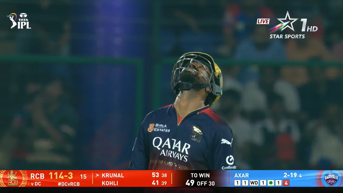 mufaddal_vohra's tweet photo. FIFTY BY KRUNAL PANDYA. 👏

- What a role he's playing for RCB in IPL 2025. 🙇‍♂️ https://t.co/roOqssox3t