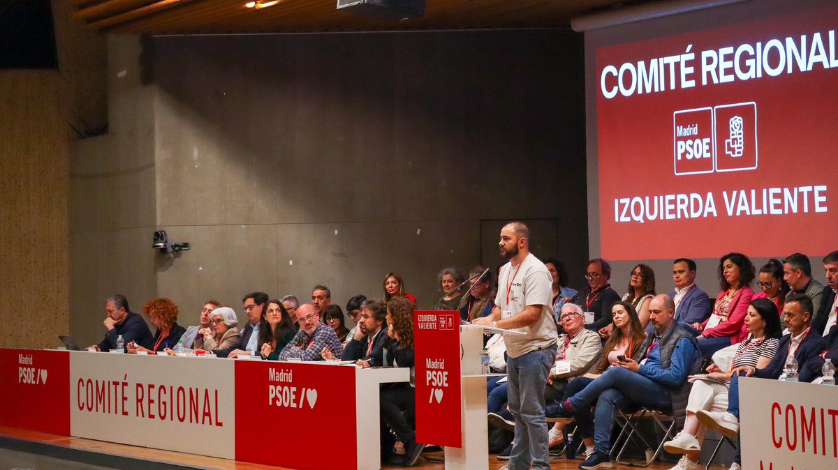 Hoy he intervenido en mi primer Comité Regional del <a href="/psoe_m/">PSOE Madrid</a> como Secretario General de <a href="/PSOE_MER/">PSOE Manzanares El Real /❤️</a>.

Frente al abandono de Ayuso tenemos que construir un proyecto firme, valiente y con raíces en el territorio.

¡Desde los pueblos también vamos a cambiar Madrid!

#IzquierdaValiente