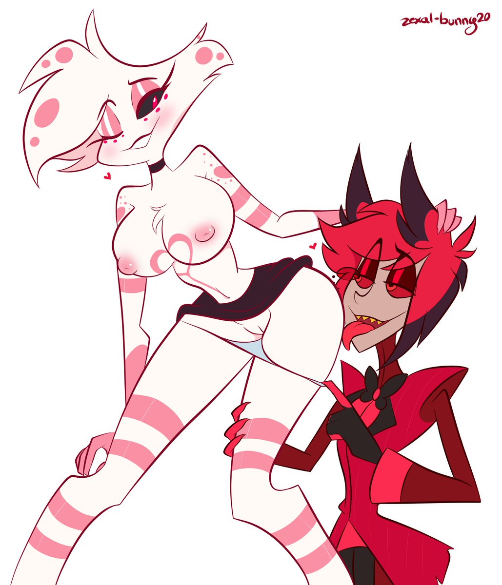 Not supposed to touch the dancer, but Angel will bend the rules for Alastor 🩷
#HazbinHotel #HazbinHotelAlastor #HazbinHotelAngelDust #radiodust #HazbinHotelnsfw