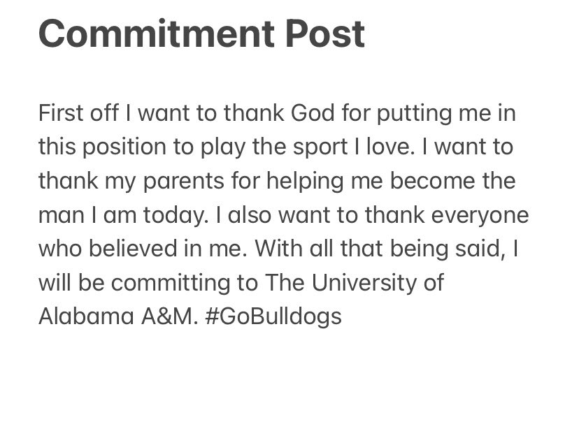 My recruitment is closed #GoBulldogs #LongLiveMyLoveOnes