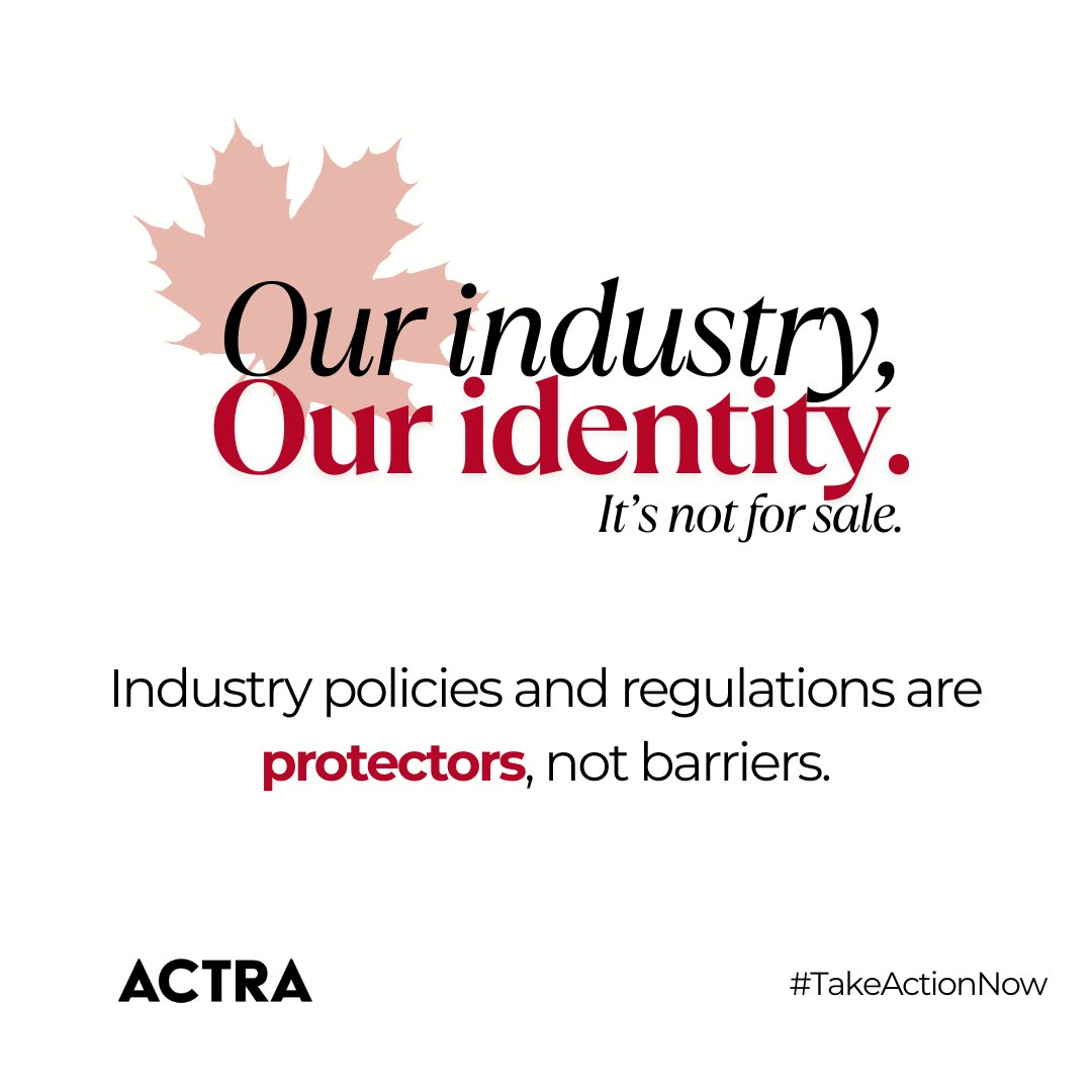 Policies that support Canada’s muti-billion $ screen industry are at risk of being dismantled by American lobbyists. We cannot allow this trade war to land on our doorstep. Link below to send your letter to your MP candidate.

#TakeActionNow #canpoli 

actra.ca/federal-electi…