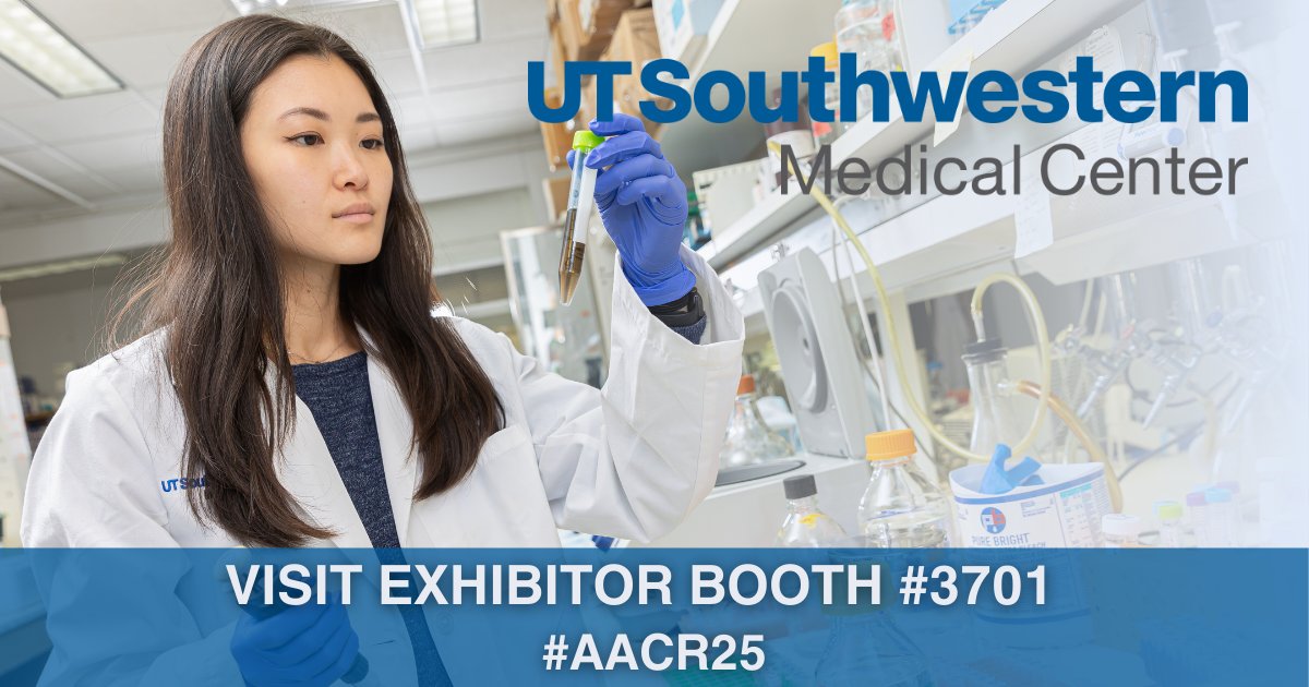 UTSW Science (@utswscience) on Twitter photo Visit <a href="/UTSWMedCenter/">UT Southwestern Medical Center</a> at booth #3701 at #AACR25 to learn more about our postdoc research opportunities! bit.ly/4gAuEdW Visit <a href="/UTSWMedCenter/">UT Southwestern Medical Center</a> at booth #3701 at #AACR25 to learn more about our postdoc research opportunities! bit.ly/4gAuEdW