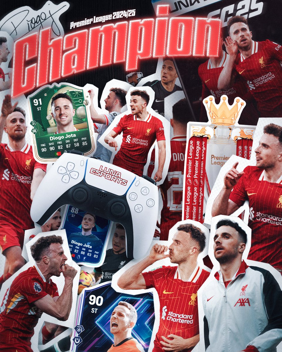 🏆 Diogo Jota is a Premier League champion!

Congratulations, boss! ❤️