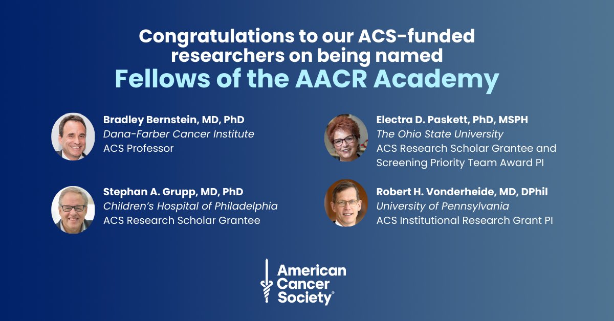 Kathy Goss (@kathyhgoss) on Twitter photo Congratulations to all of the new Fellows of the AACR Academy, including those outstanding investigators who have been funded by <a href="/AmericanCancer/">American Cancer Society</a>. #AACR25 #ACSatAACR Congratulations to all of the new Fellows of the AACR Academy, including those outstanding investigators who have been funded by <a href="/AmericanCancer/">American Cancer Society</a>. #AACR25 #ACSatAACR