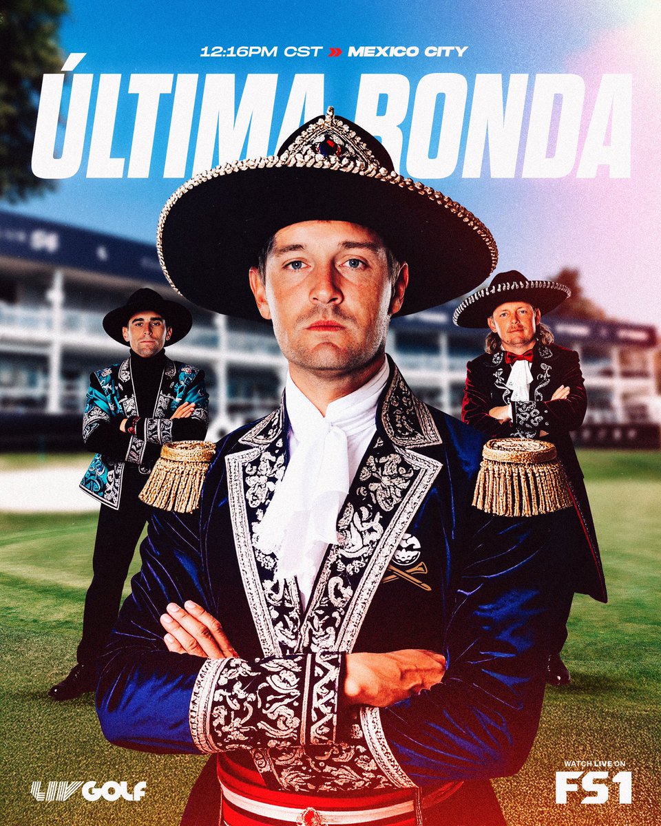 LA ÚLTIMIA RONDA 🇲🇽

Tune in on @fs1 and stream on the LIV Golf app from 2:00PM EST 📲

#LIVGolfMexicoCity