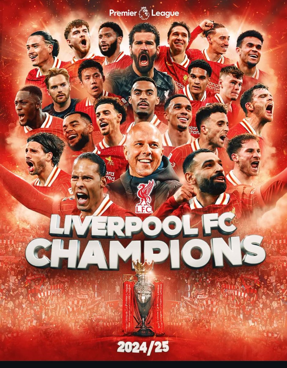 WE ARE PREMIER LEAGUE CHAMPIONS!!! What a season, what a team! You'll never walk alone!!! #YNWA #Champions