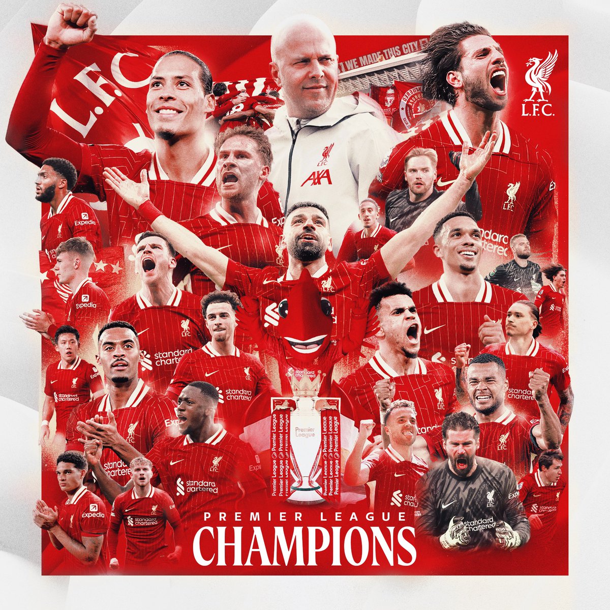 Premier League Champions 🥹❤️
WE DID IT!!! 

IMAGINE BEING US!

#LFC