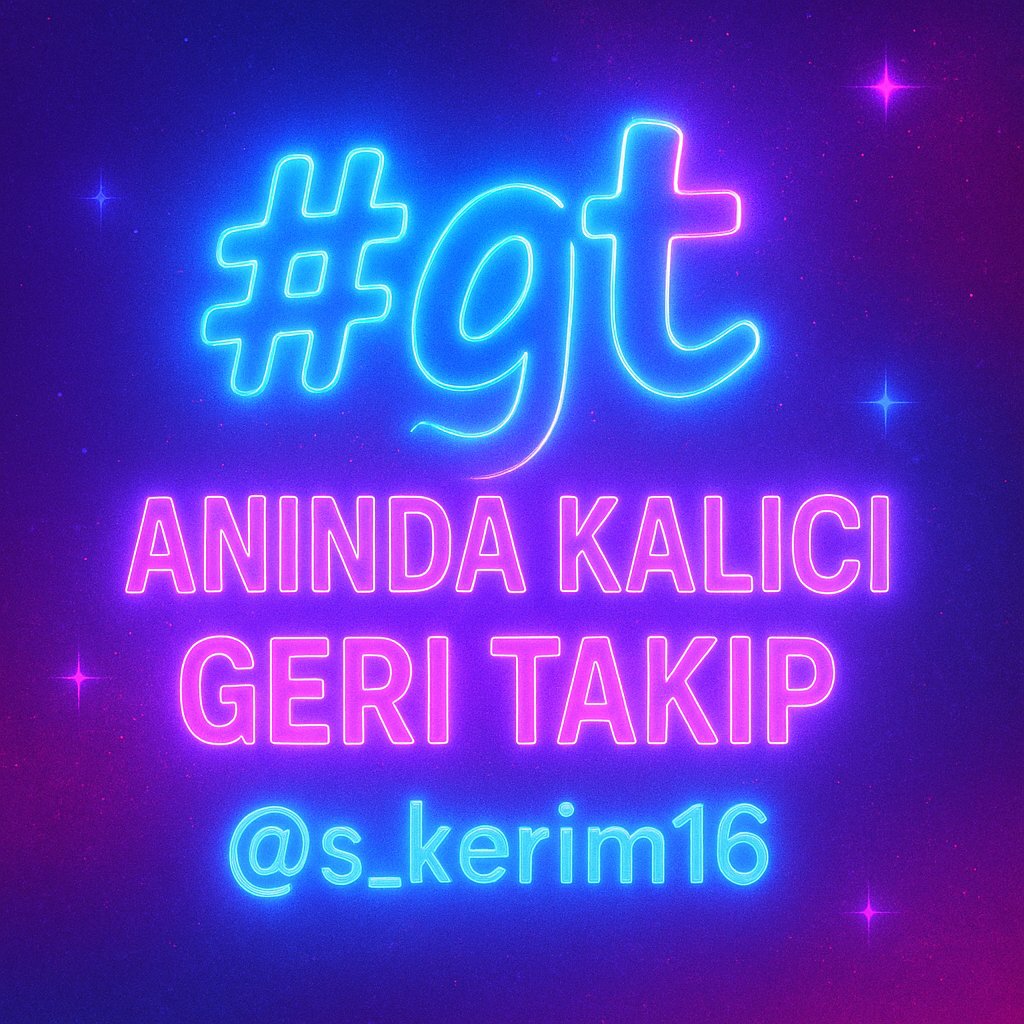 <a href="/s_kerim16/">Şinasi Kerim</a> 

> Takip edeni anında takip ediyorum!
Hızlı büyümek isteyenler buraya!
#gt altında buluşalım!
Beraber güçlenelim, keşfete çıkalım!
#f4f #KeşfeteDüş #FollowBack #TakipEdeniTakipEderim #"互相关注 
#フォロー #追跡する