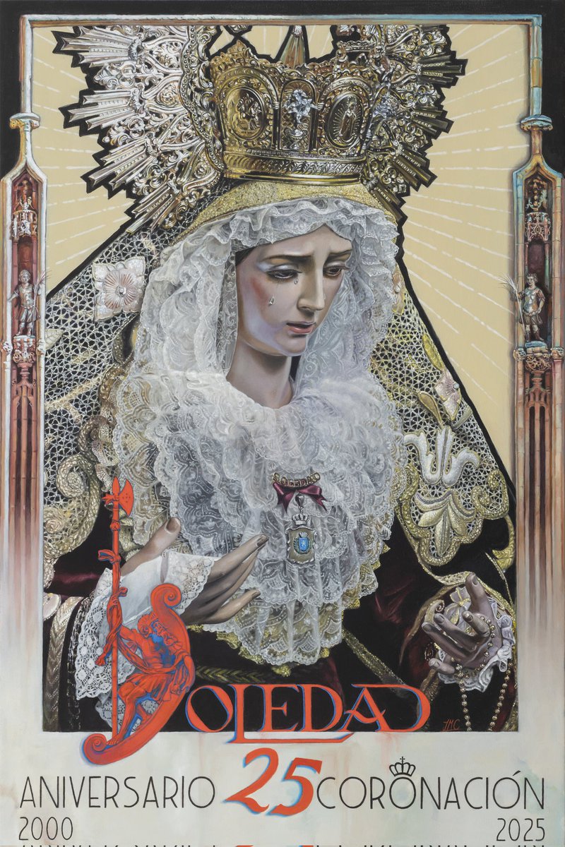"VEINTICINCO AÑOS DE UN SUEÑO" 

Cartel anunciador del XXV Aniversario de la Coronación Canónica de María Stma de la Soledad (Alcalá de Henares) <a href="/soledaddealcala/">Soledad Coronada y Sagrado Descendimiento</a>
Óleo sobre lienzo 
120x90 cm.
📷 Digitalización: <a href="/danielvsag/">Daniel Salvador-Almeida González</a>
