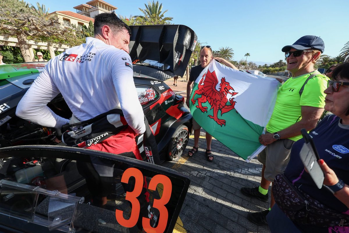 A podium finish in Canarias 🍾🇮🇨🥉

I have to say a huge thank you to the team, they have prepared us an incredible car to fight! What a result it has been for <a href="/TGR_WRC/">TOYOTA GAZOO Racing WRT</a> this weekend and congratulations to Kalle and Jonne on a brilliant performance!

Thanks for all the support! 🏴󠁧󠁢󠁷󠁬󠁳󠁿
