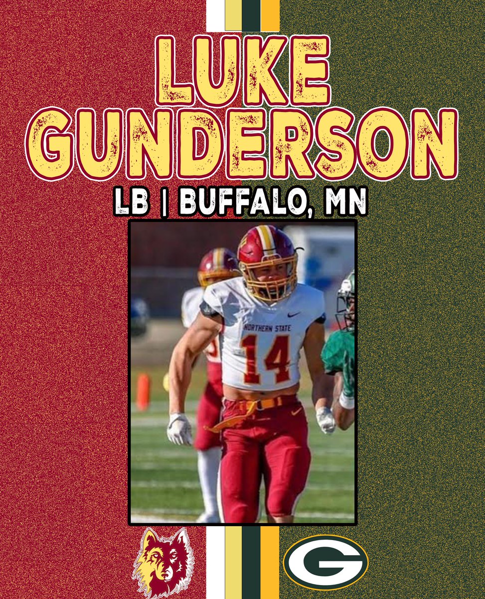 Northern State Football🐺 🏈 (@nsuwolves_fb) on Twitter photo Adding another Mini Camp Opportunity to the list for <a href="/Luke_Gunderson/">Luke Gunderson</a> !
Gundy will be heading to Green Bay next week for <a href="/packers/">Green Bay Packers</a> Rookie Camp!
#GoWolves #GoPackGo Adding another Mini Camp Opportunity to the list for <a href="/Luke_Gunderson/">Luke Gunderson</a> !
Gundy will be heading to Green Bay next week for <a href="/packers/">Green Bay Packers</a> Rookie Camp!
#GoWolves #GoPackGo
