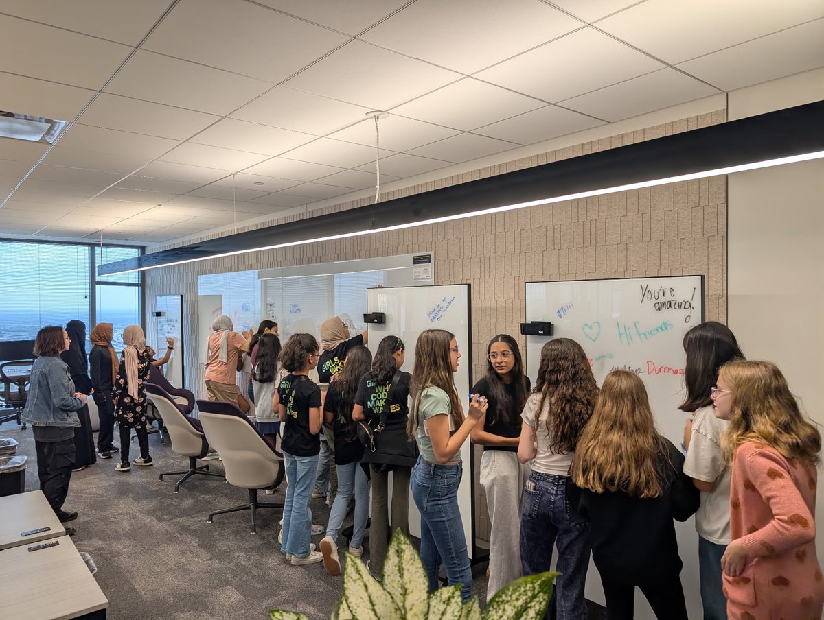The Girls Who Code teams are hard at work! On Friday, they pitched their ideas and designs to EY Technologies mentors, gathering valuable feedback to strengthen their final projects.

Submissions are due in just a couple of weeks, and these young innovators are right on track!