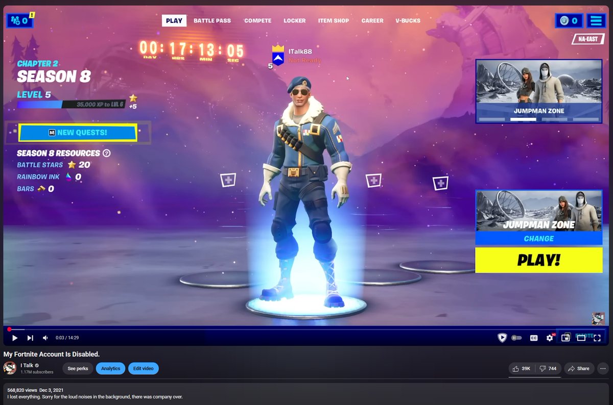 I know I didn't cheat <a href="/Fortnite/">Fortnite</a> but it would mean the world if you let me use my old account again, please consider it 🙏