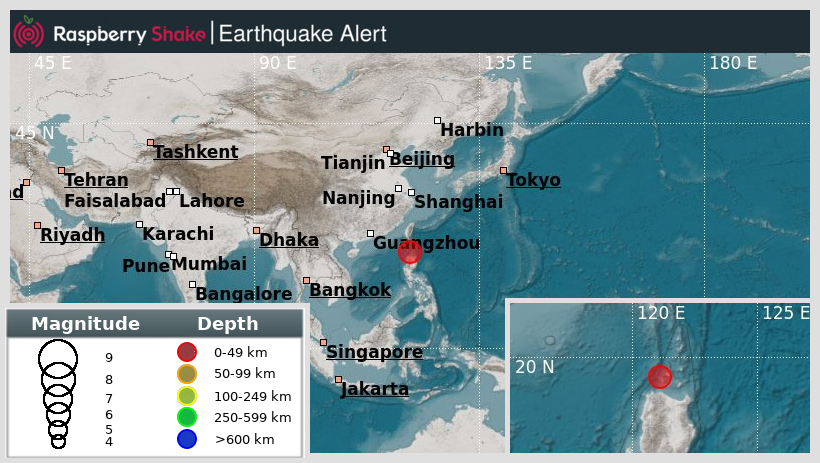 raspishakEQ's tweet photo. Preliminary M5.7 #Earthquake
ID: #rs2025iggqza
39km from #Calayan, #Philippines
2025-04-27 17:18 UTC
Source: #USGS
@raspishake
Join the largest #CitizenScience EQ community β‘ https://t.co/Y5O0dgJqJF
EVENT β‘ https://t.co/YQZRF0dGzB https://t.co/DKsqwZBHbn
