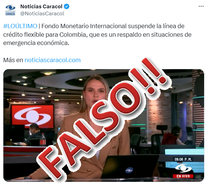 Falso señores de <a href="/NoticiasCaracol/">Noticias Caracol</a> !!
No desinformen, remítanse a la página oficial del FMI y léan el informe del personal técnico!! Eso fue lo que salió, ustedes son unos sucios manipuladores!! Aquí el link: imf.org/es/News/Articl…