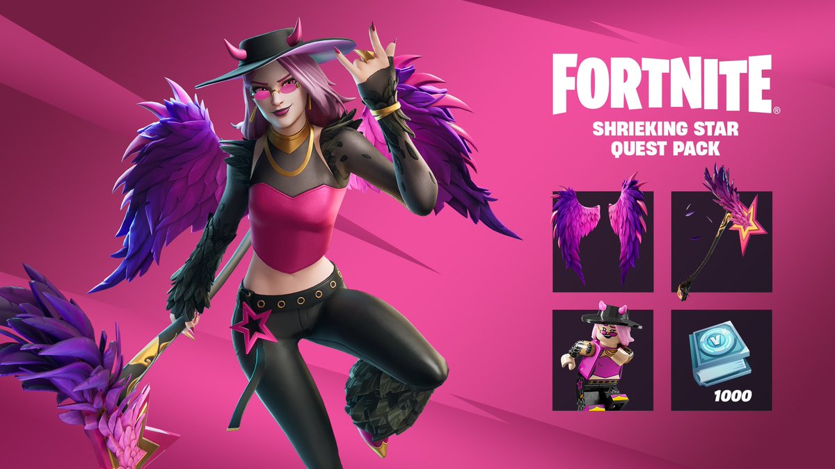 uhtren's tweet image. Shrieking Star Giveaway 💕
Requirements-
Follow me @uhtren 😟
Repost ♻️
@ three friends🫂
Ends May 2nd🗓️
#fortnite #ad