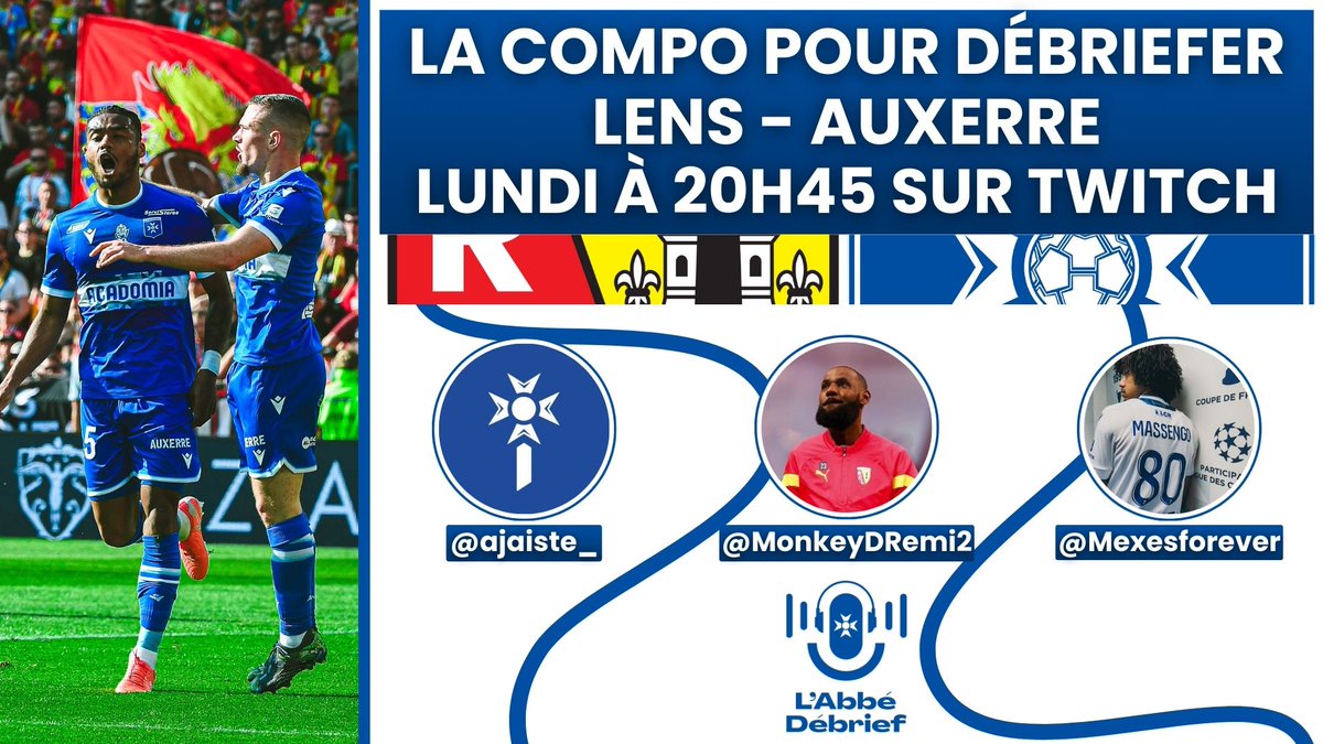 QUELLE PRESTATION... 

On la débriefera demain soir, à 20h45, sur Twitch #TeamAJA !

Pour débriefer ce match, <a href="/ajaiste_/">Ajaïste</a>  et <a href="/Mexesforever/">gAJAc</a> seront la côté AJA. Côté RCL, <a href="/MonkeyDRemi2/">Monkey.D.Rémi 🏀</a> sera avec nous. 🤝

On vous attend nombreux pour débriefer cette superbe victoire #TeamAJA ! 🔵⚪️