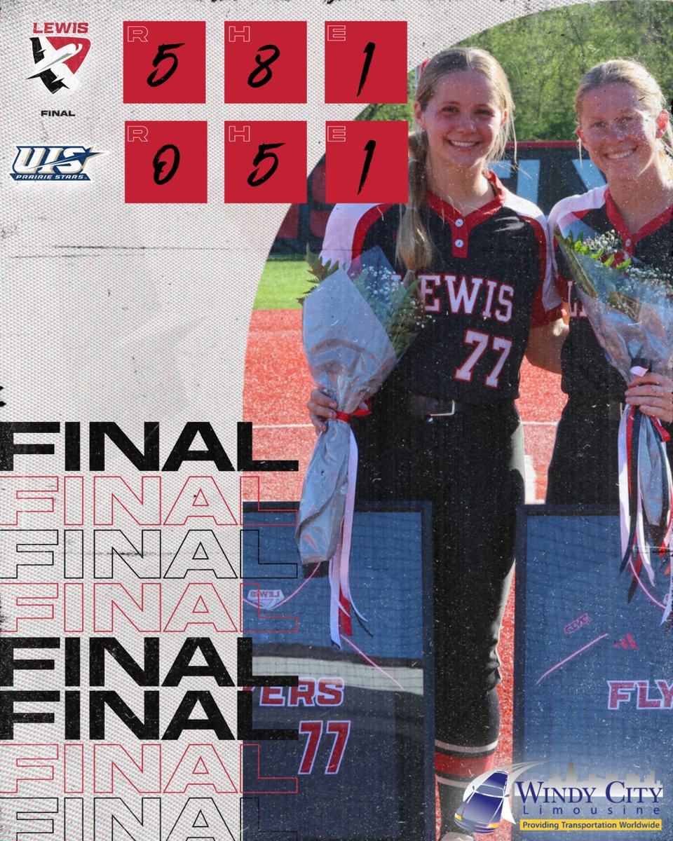 Great way to End

#Flyasone | #Ncaasoftball | <a href="/LewisSoftball/">Lewis Softball</a>