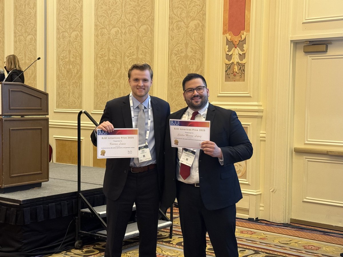 Cleveland Clinic Urology (@cleclinicuro) on Twitter photo Congratulations <a href="/KieranLew1/">Kieran Lewis</a> <a href="/CarlosMunozMD/">Carlos Muñoz</a> & Dr Steven Campbell for winning the BJUI Americas Prize for their paper bjui-journals.onlinelibrary.wiley.com/doi/full/10.10… <a href="/CleClinicUro/">Cleveland Clinic Urology</a> #AUA2025 Congratulations <a href="/KieranLew1/">Kieran Lewis</a> <a href="/CarlosMunozMD/">Carlos Muñoz</a> & Dr Steven Campbell for winning the BJUI Americas Prize for their paper bjui-journals.onlinelibrary.wiley.com/doi/full/10.10… <a href="/CleClinicUro/">Cleveland Clinic Urology</a> #AUA2025