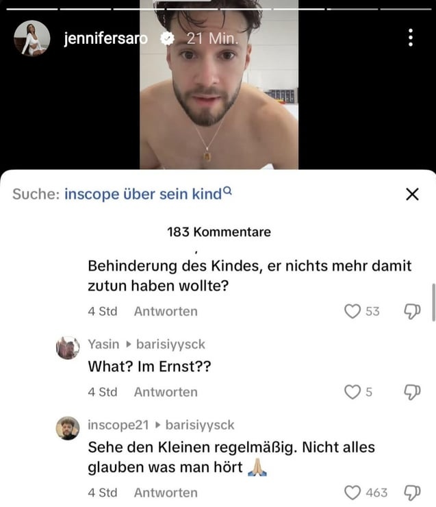 Just_only_me_10's tweet image. Jennifer macht wohl endlich (kurz)  das #Inscope Thema um seinen Sohn auf. Wurde aber auch Zeit. Warte schon seit einem Jahr drauf.