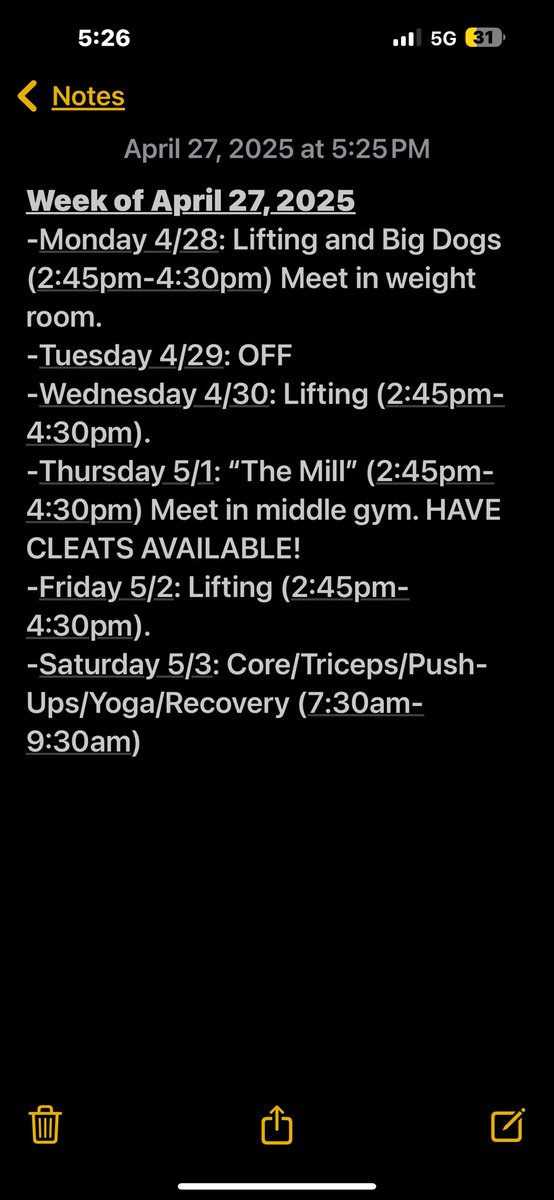 Adam Kolowski (@coachkolowski) on Twitter photo Strength & conditioning schedule for the week. Live calendar linked below has been updated for through fall. <a href="/BataviaFootball/">Batavia Football</a> <a href="/BATTLINDOGD/">MATT HOLM</a> <a href="/FB_Coach_C/">Coach Colamatteo</a> <a href="/CoachAnderson14/">Sean Anderson</a> <a href="/BataviaTrack/">Batavia Boys Track</a> docs.google.com/spreadsheets/d… #TheyNotLikeUs Strength & conditioning schedule for the week. Live calendar linked below has been updated for through fall. <a href="/BataviaFootball/">Batavia Football</a> <a href="/BATTLINDOGD/">MATT HOLM</a> <a href="/FB_Coach_C/">Coach Colamatteo</a> <a href="/CoachAnderson14/">Sean Anderson</a> <a href="/BataviaTrack/">Batavia Boys Track</a> docs.google.com/spreadsheets/d… #TheyNotLikeUs
