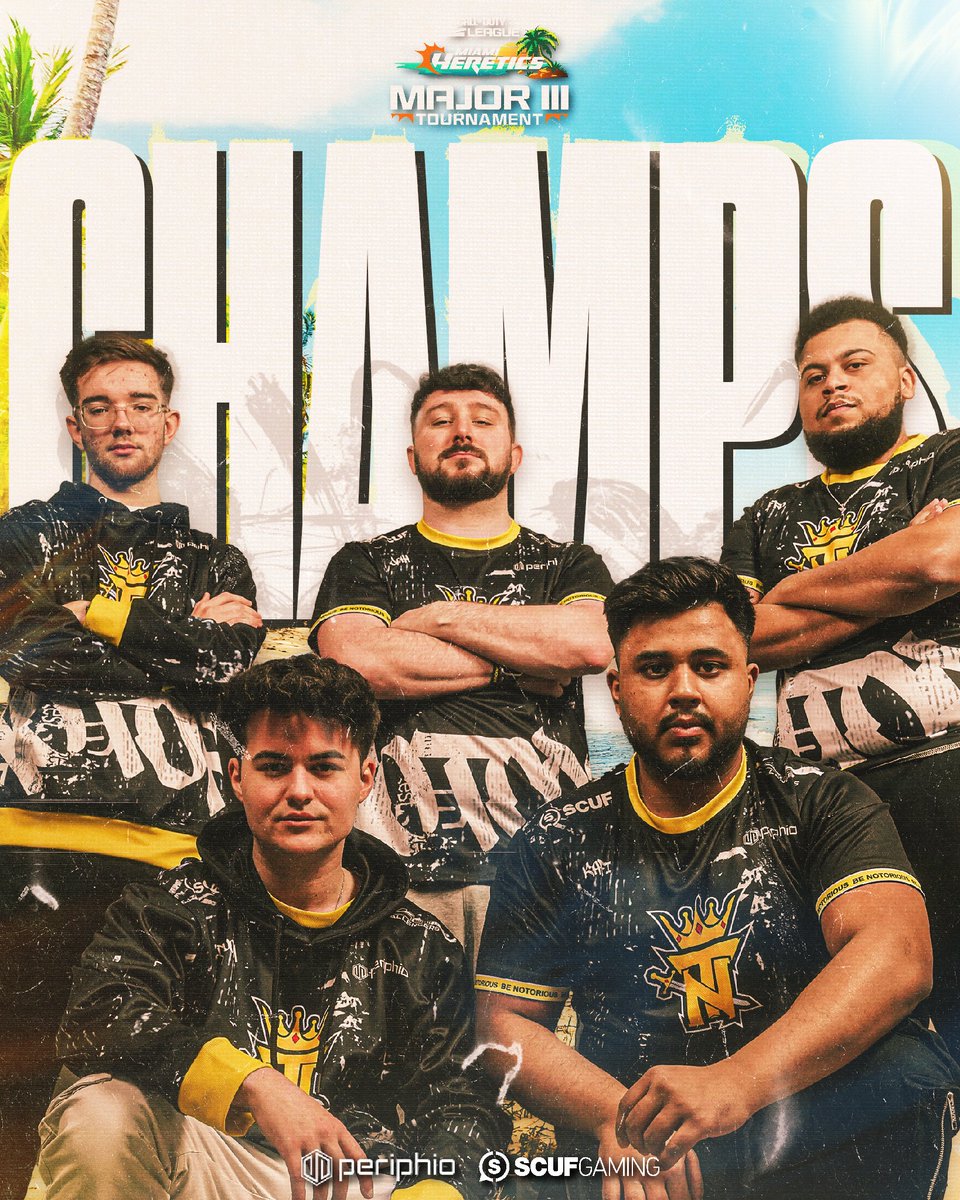 _TeamNotorious's tweet image. WE TAKE THE SnD 6-1 AND TAKE THE SERIES 4️⃣-3️⃣
WE ARE YOUR MAJOR 3 CHALLENGERS OPEN CHAMPIONS 🏆
AFTER 701 DAYS EU IS BACK ON TOP 😈
#BeNotorious👑