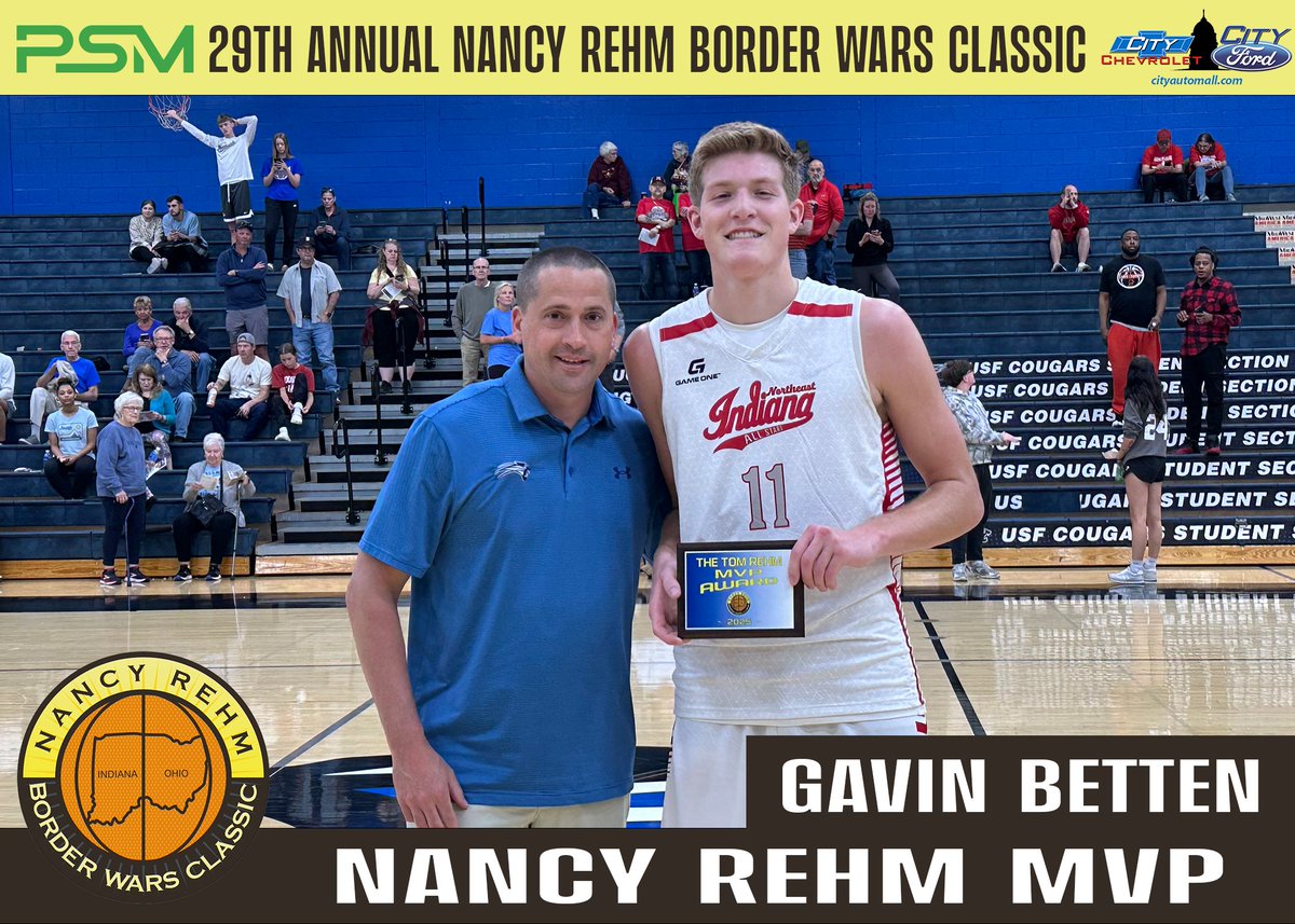 USF Women's Basketball (@ladycougbball) on Twitter photo Congratulations to our Nancy Rehm MVP’s from today’s games.
Girls MVP: Team Ohio - Elise Bender
Boys MVP: Team Indiana - Gavin Betten
#NancyRehm
<a href="/gavin_be11en/">Gavin Betten</a> <a href="/16Eliseb/">Elise Bender</a> Congratulations to our Nancy Rehm MVP’s from today’s games.
Girls MVP: Team Ohio - Elise Bender
Boys MVP: Team Indiana - Gavin Betten
#NancyRehm
<a href="/gavin_be11en/">Gavin Betten</a> <a href="/16Eliseb/">Elise Bender</a>
