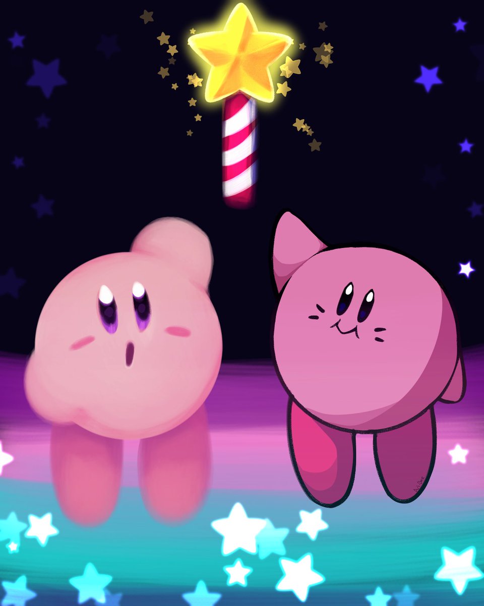 Reach for the stars, Kirby!
#カービィ33周年 
#Happy33rdBirthdayKirby