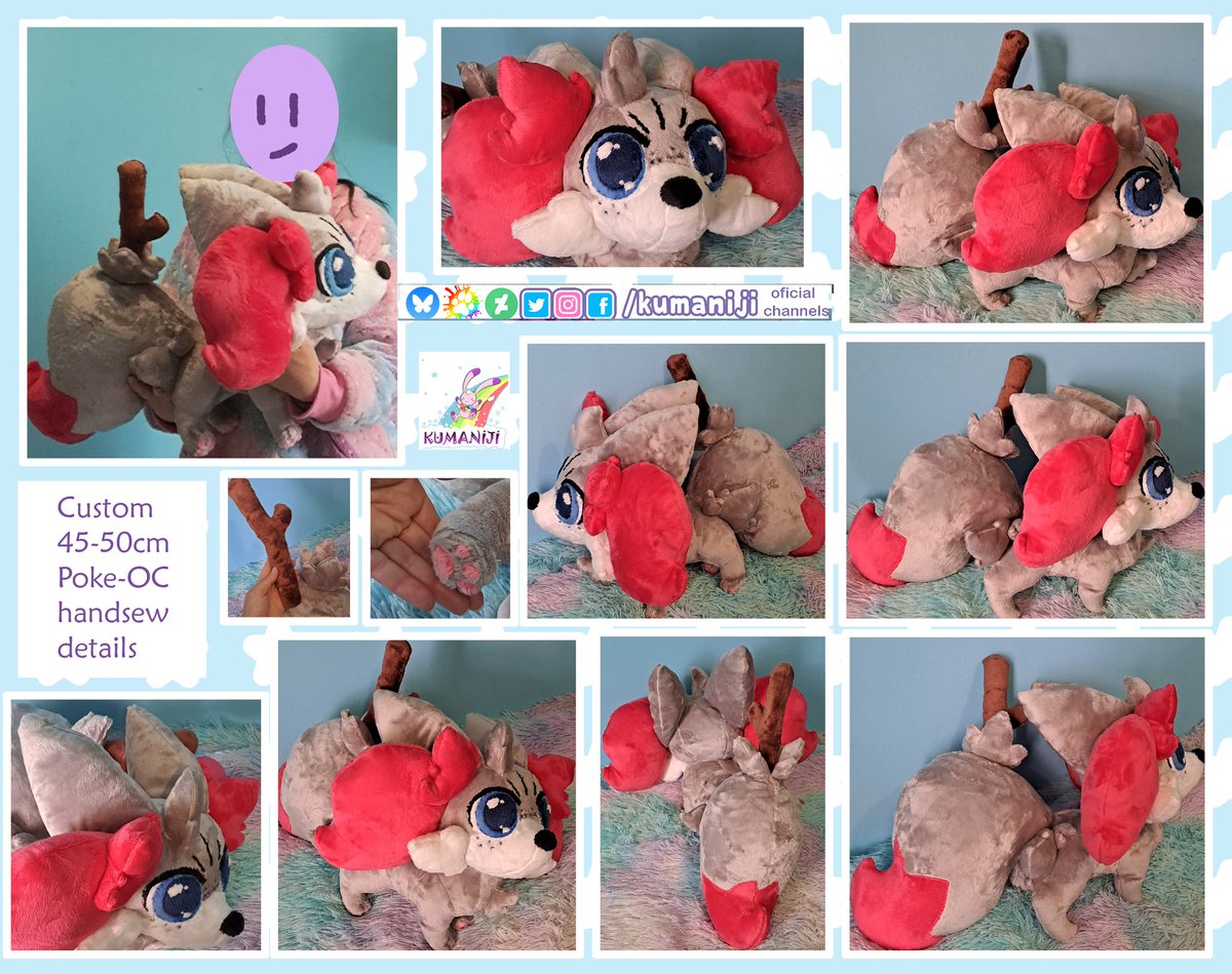 Kumaniji π (@kumaniji) on Twitter photo Smallest size/ custom poke OC , 50CM , made in minky fabric, with handsew details π 
#pokemonoc #pokemonplush #customplush #fluffy #softplushie #cuddle #fennekin #braixen Smallest size/ custom poke OC , 50CM , made in minky fabric, with handsew details π 
#pokemonoc #pokemonplush #customplush #fluffy #softplushie #cuddle #fennekin #braixen