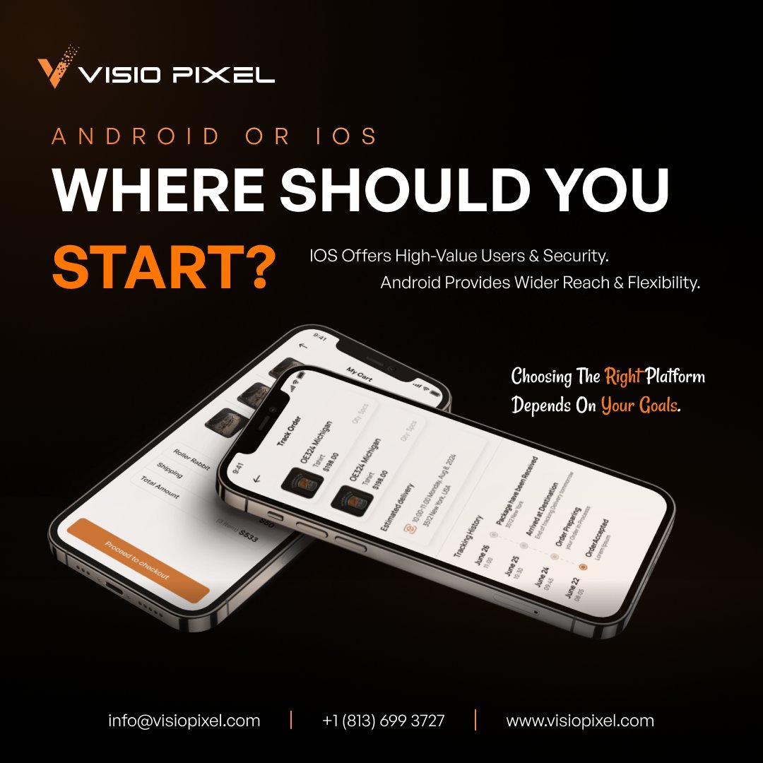 visio_pixel's tweet photo. Not sure whether to start your app on Android or iOS?

iOS = secure, high-value users
Android = wide reach, flexibility
Choosing the right platform shapes your app’s success.

https://t.co/v32EZH0uTl

#MobileApps #AndroidVsIOS #AppStrategy #VisioPixel #AppStore #appsideloading https://t.co/TpHlFli0gg