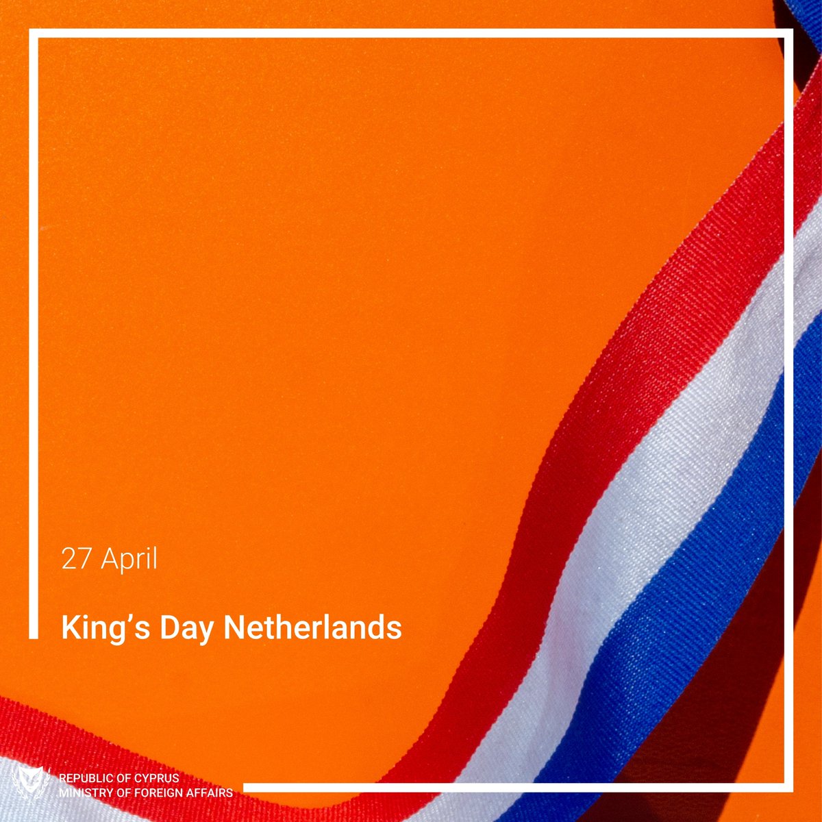 Cyprus MFA (@cyprusmfa) on Twitter photo Warm wishes to <a href="/DutchMFA/">Dutch Ministry of Foreign Affairs 🇳🇱</a> and the people of the Kingdom of the #Netherlands 🇳🇱 on the occasion of King's Day.
<a href="/CyprusinNL/">Cyprus in The Netherlands</a>
<a href="/NLinCyprus/">Dutch Embassy Cyprus</a> Warm wishes to <a href="/DutchMFA/">Dutch Ministry of Foreign Affairs 🇳🇱</a> and the people of the Kingdom of the #Netherlands 🇳🇱 on the occasion of King's Day.
<a href="/CyprusinNL/">Cyprus in The Netherlands</a>
<a href="/NLinCyprus/">Dutch Embassy Cyprus</a>