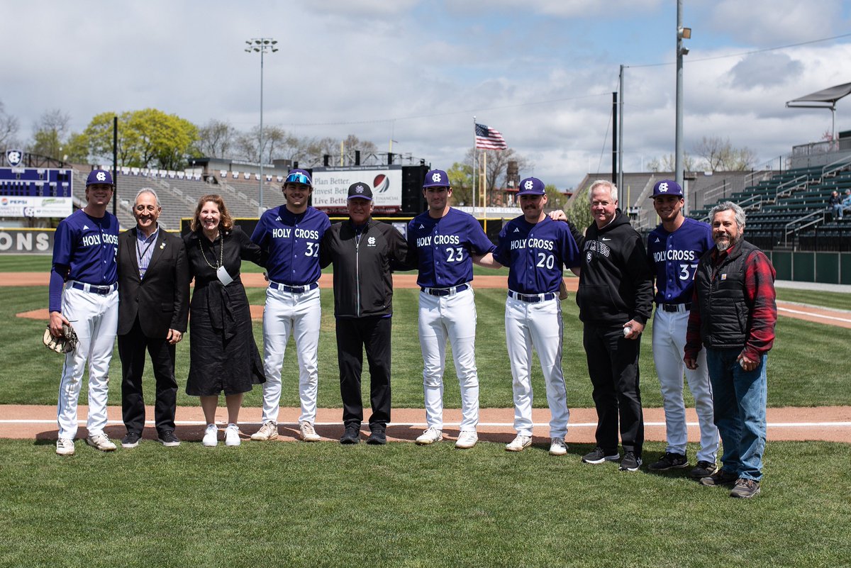 Crusader. Legends. 

We retired the first jerseys in team history pregame 👏

#GoCrossGo