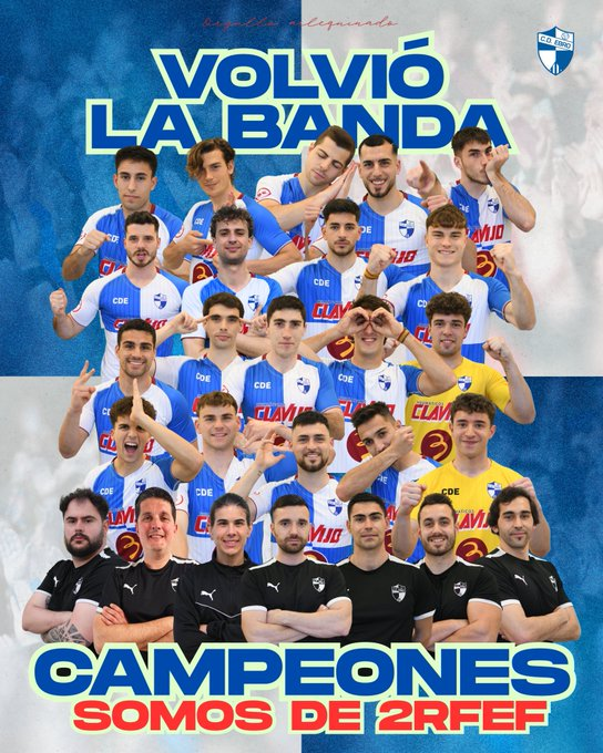 martingustav's tweet photo. #UruguayosPorElMundo En España, por la 32ª fecha de la 3ª @LigasRfef, grupo XVII (Aragón), @CD_Ebro el equipo del uruguayo @Rodri107Tapia goleó 4-0 de visita a Almudevar y es campeón anticipado de su grupo, por lo que en 2025/26, jugará en 2ª RFEF.
https://t.co/NIhL2FeSIy https://t.co/0518atmXX7