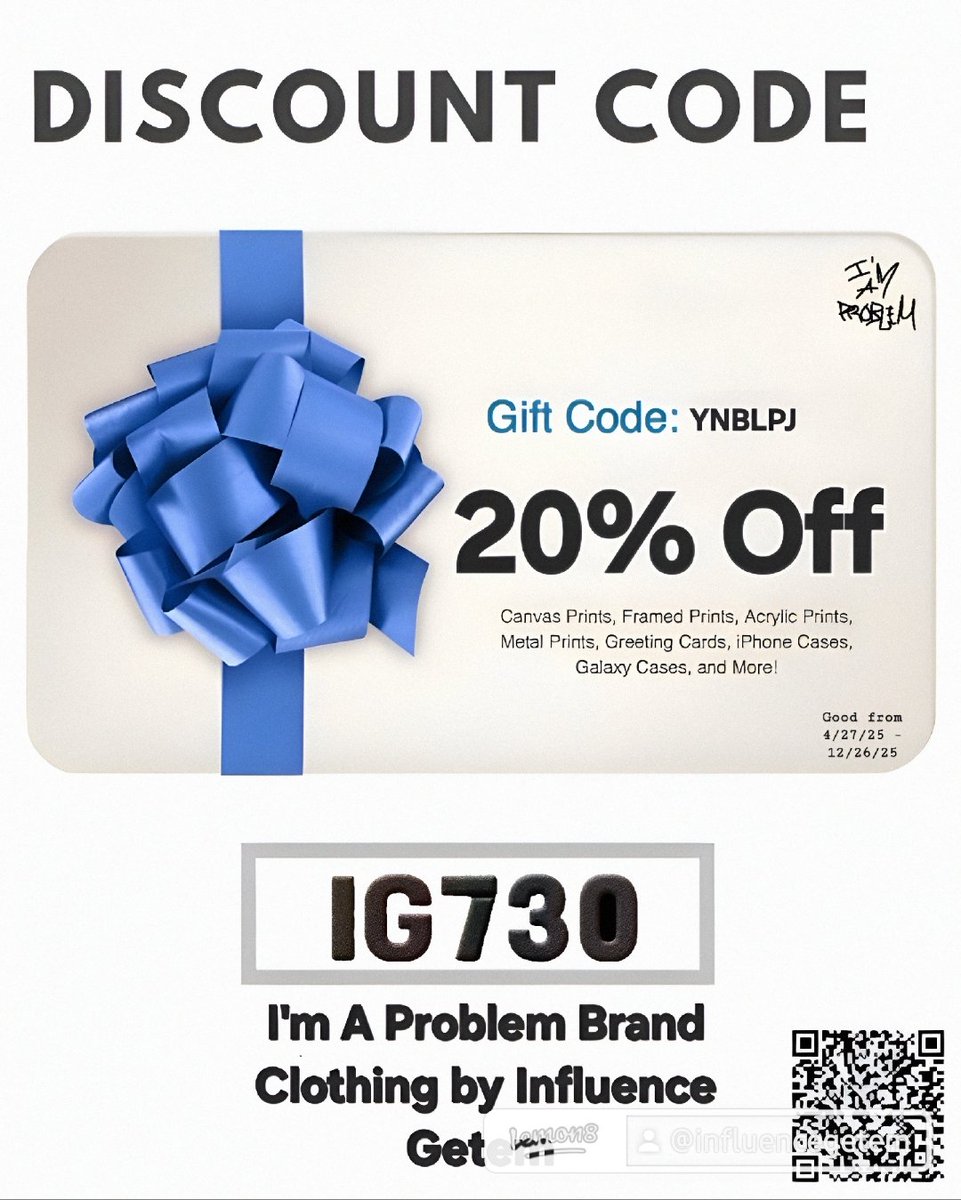 IG730GOTBARS's tweet image. I'm A Problem Brand Clothing by Influence Getem Fineartamerica #imaproblem #ig730gotbars #influencegetem #Fluseason #sickwitit #Fineartamerica #Discountcode

fineartamerica.com/profiles/15-da…