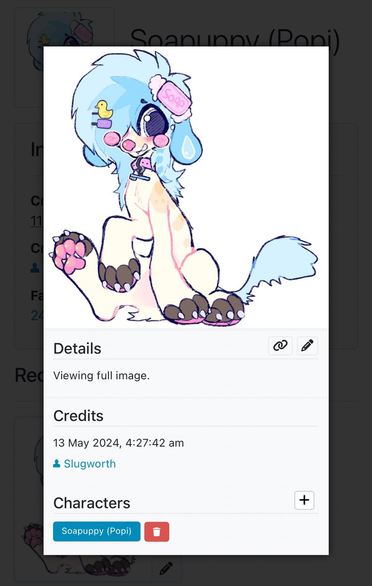 selling this puppy designed by @/willywonksas 

💲 5O! 

He's so so cute but never used him in a year that I had him ):