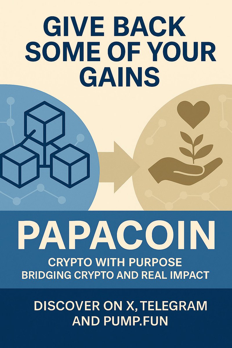 PapaCoin25's tweet photo. @anglio Hey @anglio !

If you want memes, early gains, and a real mission…

$PAPA is just warming up. ⚡

Low cap. Big vibes. Real impact. ♥️

#Solana #LowCapGems #CryptoForGood https://t.co/81gU423ipR