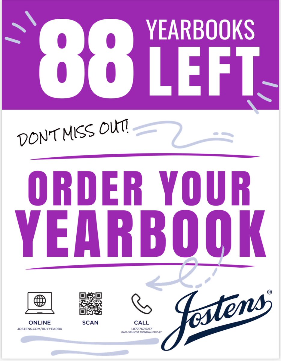 Only 4 weeks left to order your first yearbook from the New SFT!