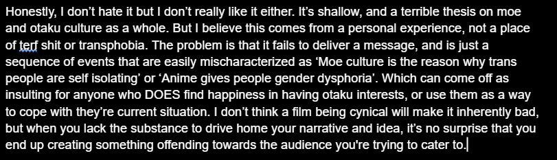 My two cents on it, I think the idea was an honest look into their personal experience. Yeah the whole thing's bad but I don't think it was intended to be anything malicious.