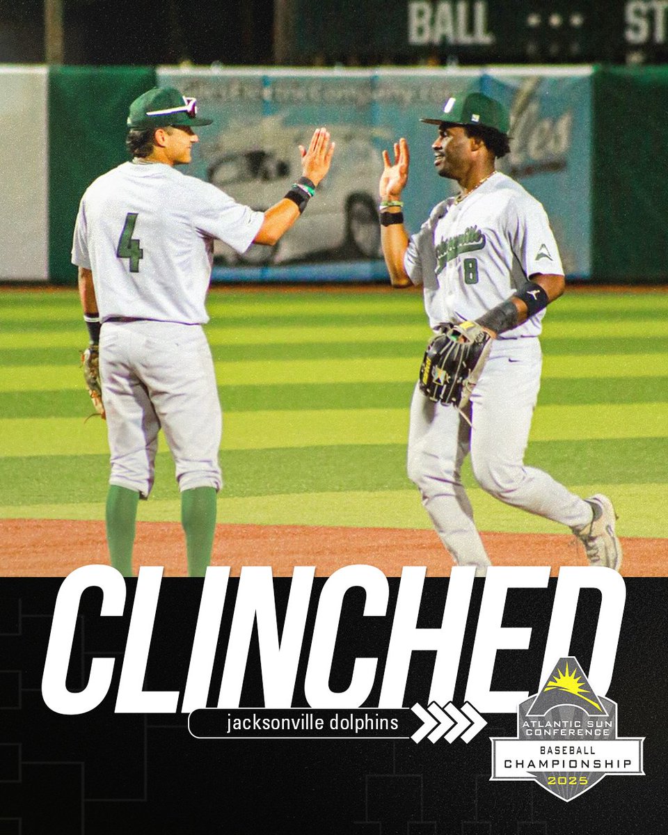 <a href="/JUBaseball/">Jacksonville Baseball</a> has locked up a spot in the #ASUNBSB Championship‼️