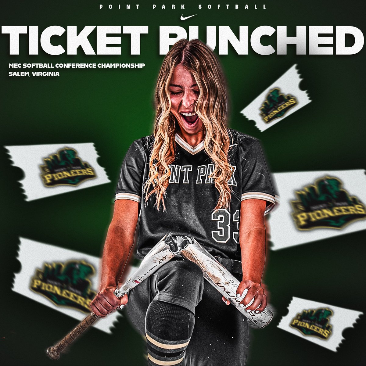 🥎 With their win over Wheeling the Pioneers officially punch their ticket to the  MEC Softball Championship!

💻 Read more at PointParkSports.com