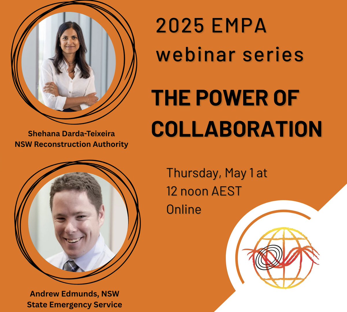 Join us Thursday  for an online talk about the communication challenges around the dithering Cyclone Albert, and how the power of collaboration really  works!

NSW Reconstruction Authority and NSW State  Emergency Service take the floor...

Register: empa.org.au/webinar