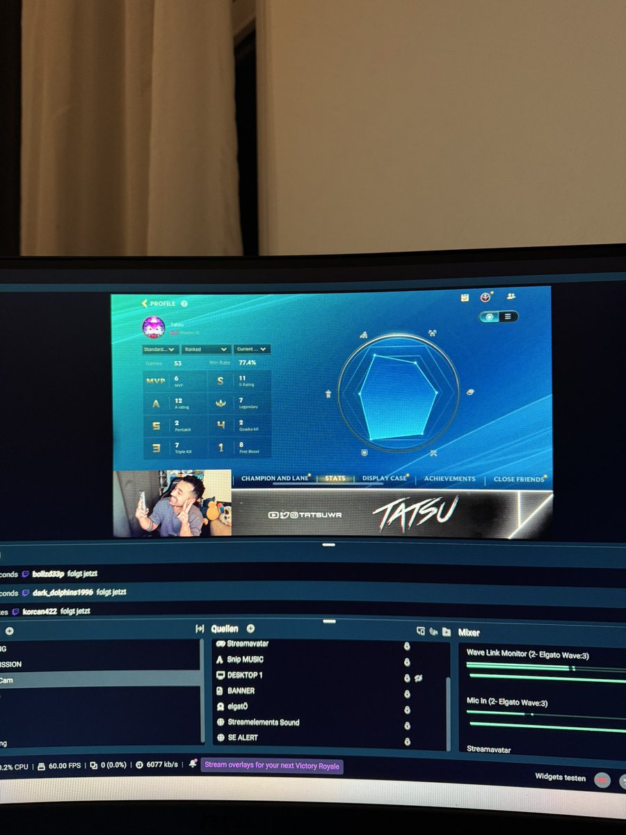 Came back to streaming. Went on a 15WS, got Master around 50 games. Might be the season where I can reach Sovereign. 

Thank you all for joining! <a href="/riotgames/">Riot Games</a> #wildrift