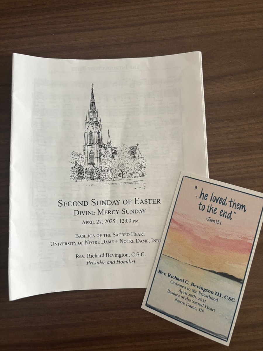 A wonderful weekend to return to Notre Dame and witness the ordination of two amazing men and colleagues from Stonehill College: former RD &amp; Campus Minster Rev. Ricky Bevington, CSC and current Campus Minister Rev. Aaron Morris, CSC.
