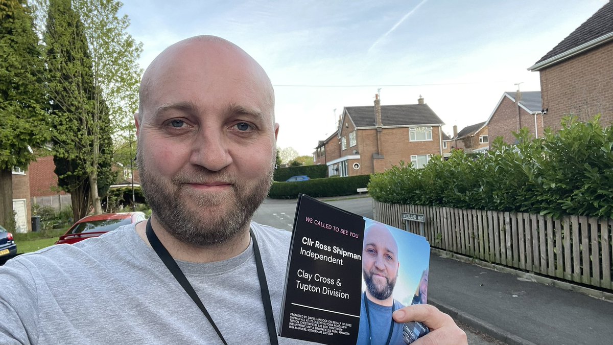Thousands of doors knocked on, hundreds and hundreds of people spoken to across Clay Cross, Tupton, Holmgate and Danesmoor.

One last push this week to get people to go out and vote for real change this Thursday, 1st May. 👊🏻 

🗳️ Independent