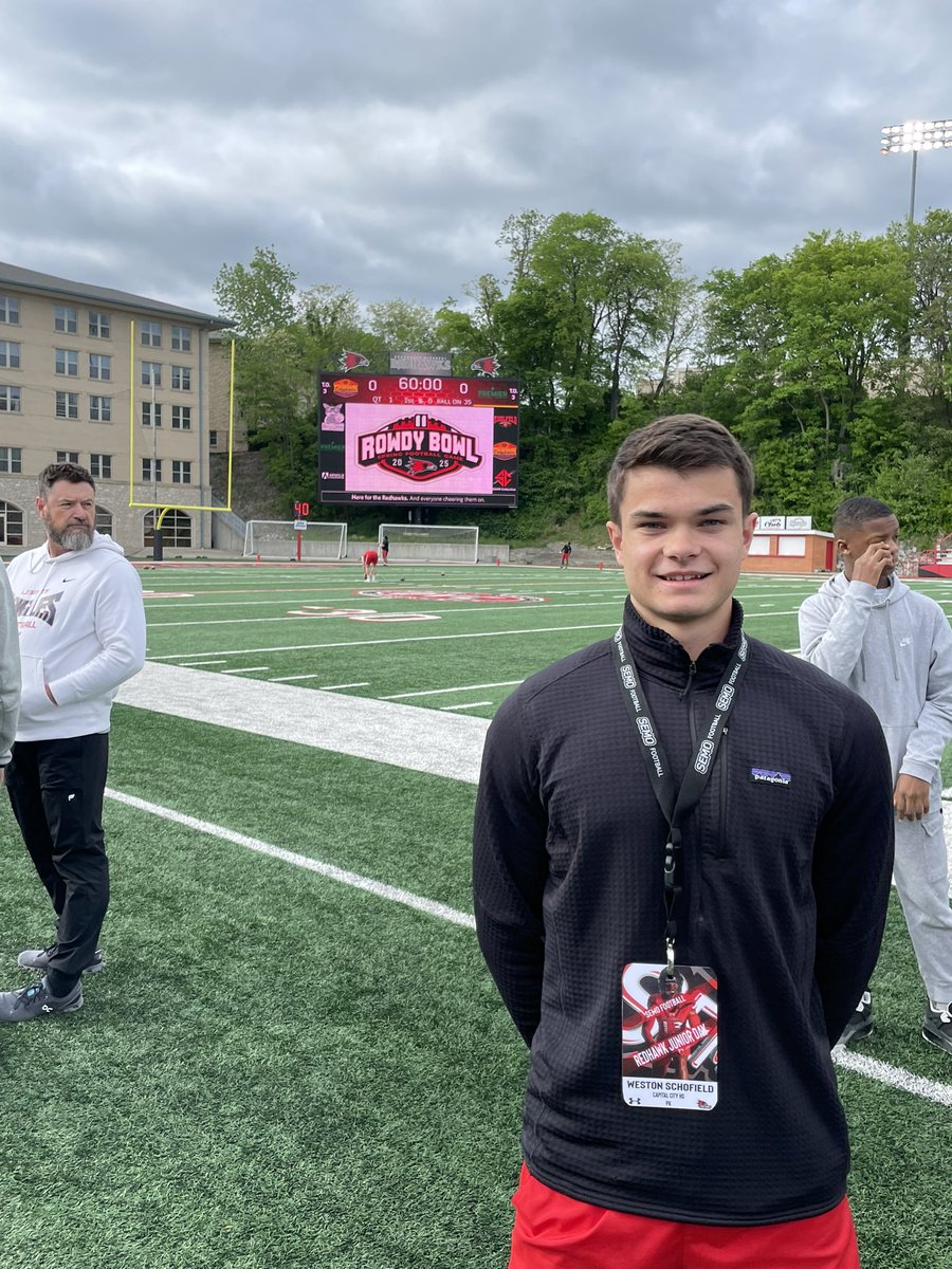 Weston Schofield 5⭐ (@weston_schof16) on Twitter photo Had an amazing time <a href="/SEMOfootball/">SEMO Football</a> yesterday! Huge thanks to <a href="/CoachCJohnson43/">Chase Johnson</a> and <a href="/CoachBerb/">Luke Berblinger</a>! I look forward to being back in the summer for camp!
<a href="/JPRockMO/">JP Rock</a> <a href="/KWalkBeastMode/">Kody Walker</a> <a href="/JoeCollier305/">Joe Collier</a> <a href="/PaulScardina/">Paul Scardina</a> Had an amazing time <a href="/SEMOfootball/">SEMO Football</a> yesterday! Huge thanks to <a href="/CoachCJohnson43/">Chase Johnson</a> and <a href="/CoachBerb/">Luke Berblinger</a>! I look forward to being back in the summer for camp!
<a href="/JPRockMO/">JP Rock</a> <a href="/KWalkBeastMode/">Kody Walker</a> <a href="/JoeCollier305/">Joe Collier</a> <a href="/PaulScardina/">Paul Scardina</a>