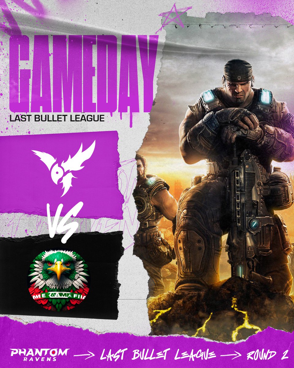 Phantom Ravens (@phantomravensof) on Twitter photo Hoy tenemos match en la liga <a href="/TeeGamingOrg/">Tee Gaming</a> #LastBulletLeague
Vs <a href="/MexaMafiaEsport/">Mexa Mafia E-sports</a>
A las 7️⃣:0️⃣0️⃣ p.m hora mexico
Vamos por la segunda victoria, mucha suerte a nuestros gears 🫡
<a href="/AleatoriesT1/">Ajiezer Toledano</a>
<a href="/Toticoolin/">Brandon</a>
<a href="/bhyreSA/">santiago</a>
<a href="/NightlyK_/">Nightlyy</a>
<a href="/bestrqfer/">eric</a>
#RavensArmy
#GoPR Hoy tenemos match en la liga <a href="/TeeGamingOrg/">Tee Gaming</a> #LastBulletLeague
Vs <a href="/MexaMafiaEsport/">Mexa Mafia E-sports</a>
A las 7️⃣:0️⃣0️⃣ p.m hora mexico
Vamos por la segunda victoria, mucha suerte a nuestros gears 🫡
<a href="/AleatoriesT1/">Ajiezer Toledano</a>
<a href="/Toticoolin/">Brandon</a>
<a href="/bhyreSA/">santiago</a>
<a href="/NightlyK_/">Nightlyy</a>
<a href="/bestrqfer/">eric</a>
#RavensArmy
#GoPR