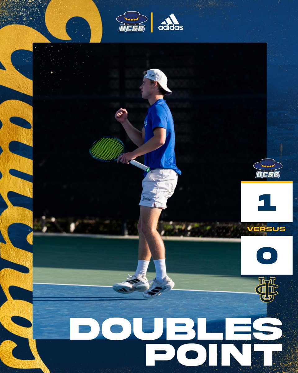 Gauchos strike first! UCSB takes the doubles point and leads 1-0 over UC Irvine! 

#GoGauchos